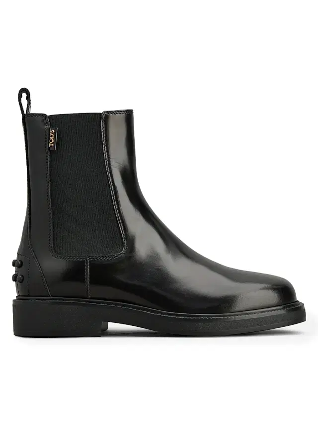 Tod's Women's Leather Chelsea Boots - Nero