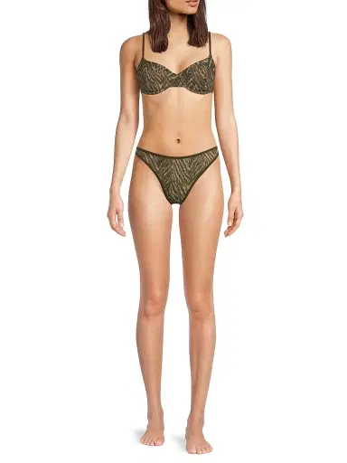Ramy Brook Women's Mona Printed Bikini Top | Thumbnail 2