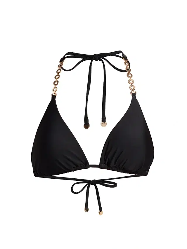 Ramy Brook Women's Terry Embellished Bikini Top - Black