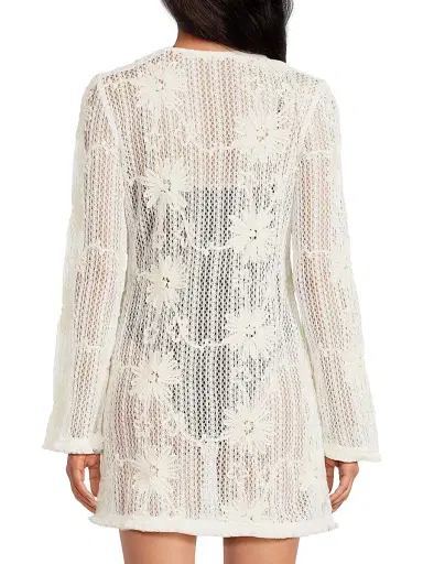 Ramy Brook Women's Cassie Floral Cover-Up Minidress | Thumbnail 5 Ramy Brook Women's Cassie Floral Cover-Up Minidress | Thumbnail 5