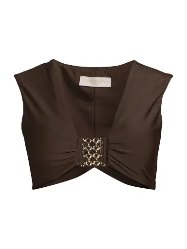 Ramy Brook Women's Olivia V-Neck Bikini Top - Beach Brown | Thumbnail 1 Ramy Brook Women's Olivia V-Neck Bikini Top - Beach Brown | Thumbnail 1