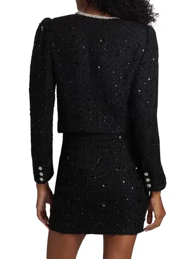Generation Love Women's Chiara Crystal-Embellished Tweed Jacket | Thumbnail 5 Generation Love Women's Chiara Crystal-Embellished Tweed Jacket | Thumbnail 5