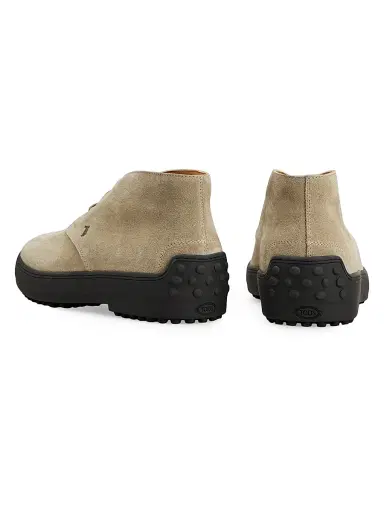 Tod's Men's Gommino Suede Desert Ankle Boots - Torba - Size 12 | Thumbnail 3