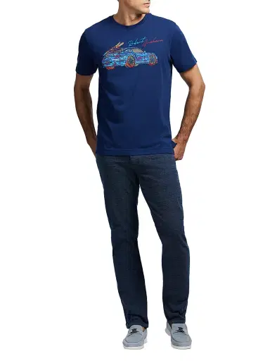 Robert Graham Men's Road Trip Graphic T-Shirt - Navy - Size XXL | Thumbnail 2 Robert Graham Men's Road Trip Graphic T-Shirt - Navy - Size XXL | Thumbnail 2