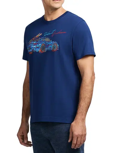 Robert Graham Men's Road Trip Graphic T-Shirt - Navy - Size XXL | Thumbnail 4 Robert Graham Men's Road Trip Graphic T-Shirt - Navy - Size XXL | Thumbnail 4