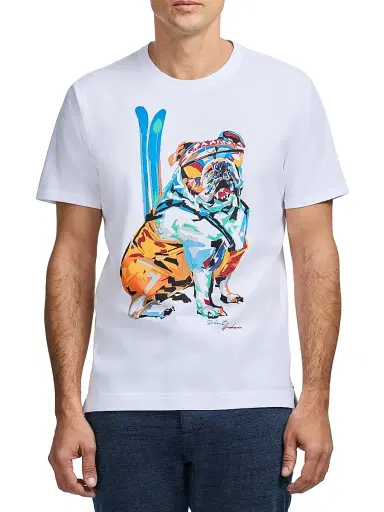 Robert Graham Men's Ski Graham Graphic T-Shirt - White - Size Small | Thumbnail 3 Robert Graham Men's Ski Graham Graphic T-Shirt - White - Size Small | Thumbnail 3