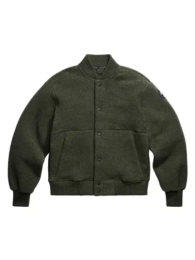 Canada Goose Men's Hudson Fleece Bomber Jacket - Dark Sage | Thumbnail 1