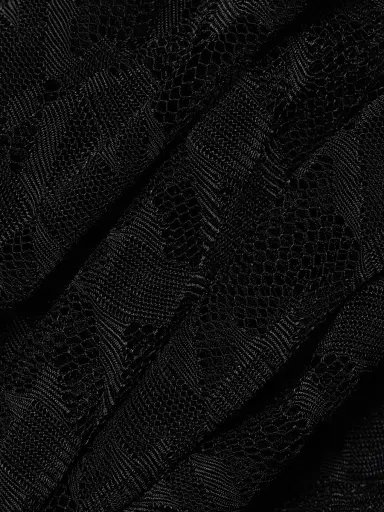 LaQuan Smith Women's Houndstooth Sheer Jumpsuit | Thumbnail 7