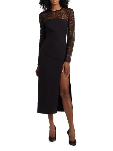 Toccin Women's Loretta Lace Midi-Dress - Jet Jet | Thumbnail 3 Toccin Women's Loretta Lace Midi-Dress - Jet Jet | Thumbnail 3