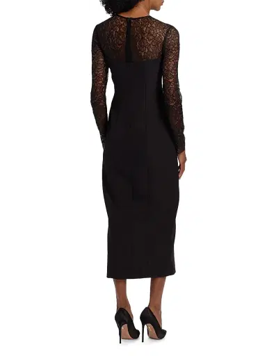 Toccin Women's Loretta Lace Midi-Dress - Jet Jet | Thumbnail 5 Toccin Women's Loretta Lace Midi-Dress - Jet Jet | Thumbnail 5
