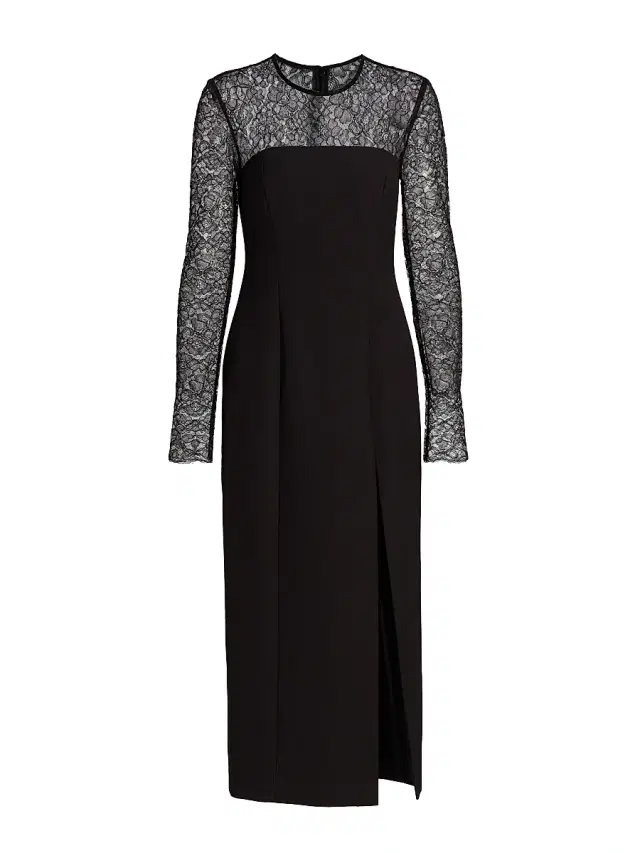 Toccin Women's Loretta Lace Midi-Dress - Jet Jet