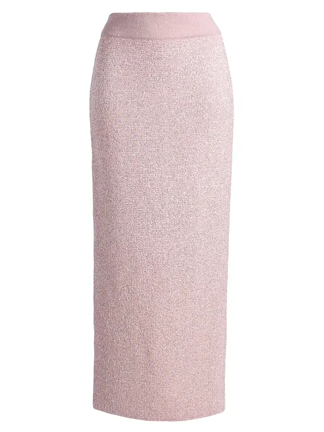 Toccin Women's Alisha Sequined Knit Maxi Skirt - Ballet
