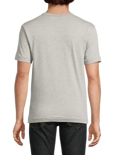 Comme des Garçons Men's Double Heart Cotton Jersey T-Shirt - Grey - Size Small | Thumbnail 5 Comme des Garçons Men's Double Heart Cotton Jersey T-Shirt - Grey - Size Small | Thumbnail 5