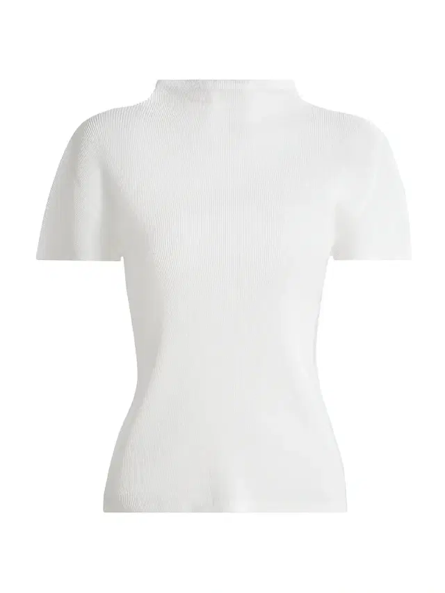 Pleats Please Issey Miyake Women's Mist Basics Ribbed Top - White