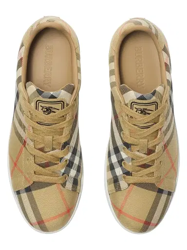 Burberry Women's Set Check Low-Top Sneakers - Sand Ip Check - Size 10 | Thumbnail 4
