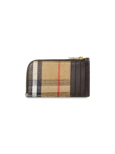 Burberry Women's Highlands Check Card Case - Sand | Thumbnail 2