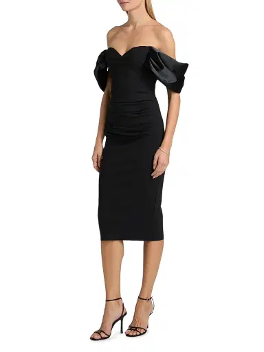 Chiara Boni La Petite Robe Women's Silvya Off-the-Shoulder Cocktail Dress | Thumbnail 4