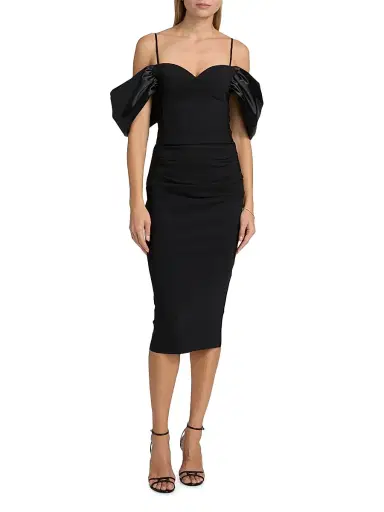 Chiara Boni La Petite Robe Women's Silvya Off-the-Shoulder Cocktail Dress | Thumbnail 6