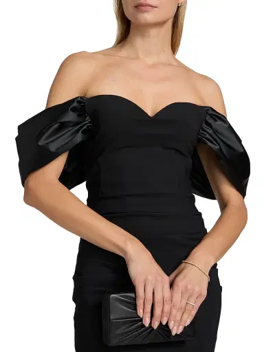 Chiara Boni La Petite Robe Women's Silvya Off-the-Shoulder Cocktail Dress | Thumbnail 7