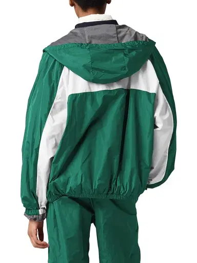 Miu Miu Women's New Balance x with Coco Gauff Technical Poplin Hoodie Jacket - Green - Size 12 | Thumbnail 3