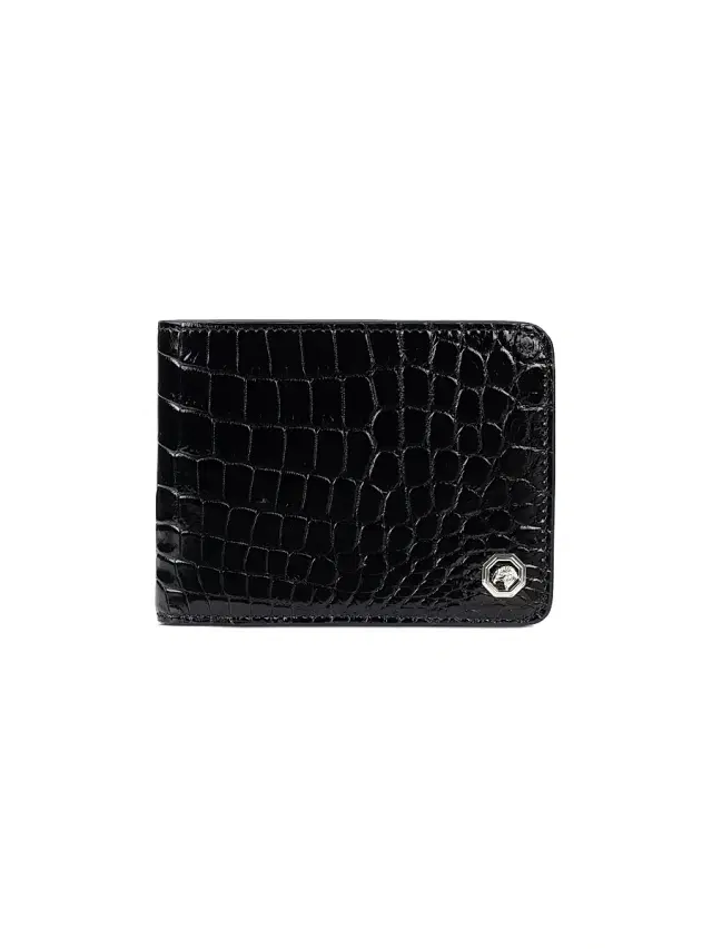 Men's Polished Bifold Wallet - Black