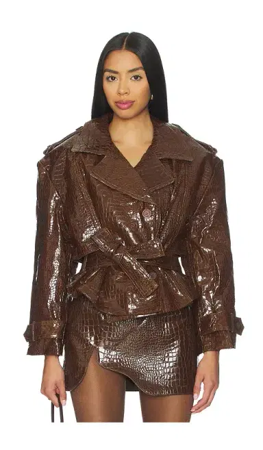 Mother of All Brooklyn Trench Leather Coat | Thumbnail 1