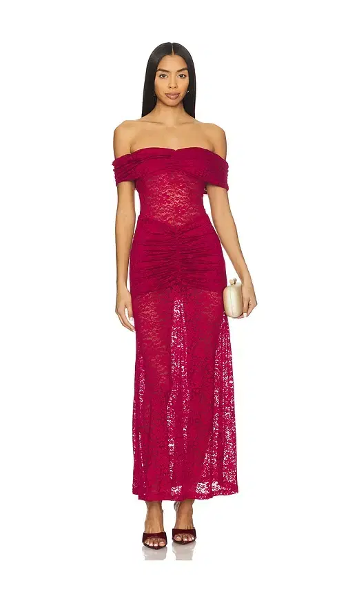 Runaway The Label Vaneya Lace Maxi Dress