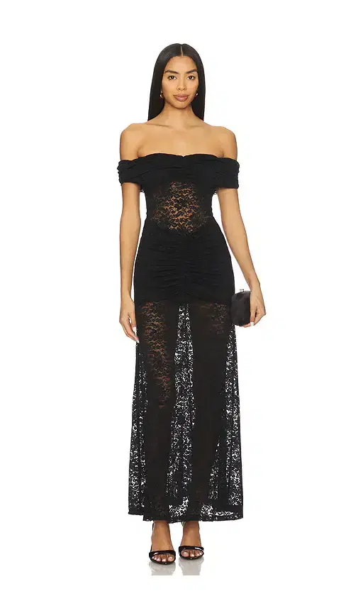 Runaway The Label Vaneya Lace Maxi Dress