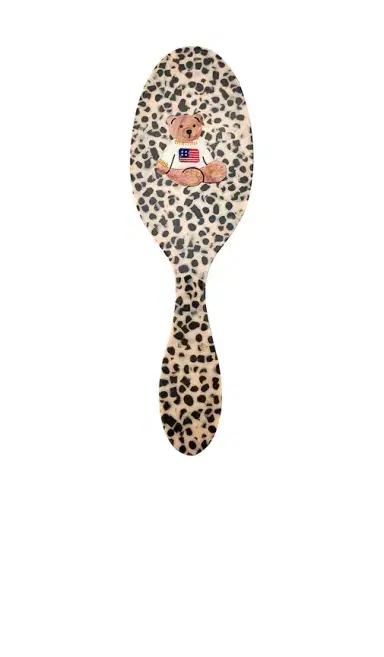 Solar Eclipse Hand-Painted USA Teddy Amazing Hair Day Brush | Thumbnail 1 Solar Eclipse Hand-Painted USA Teddy Amazing Hair Day Brush | Thumbnail 1