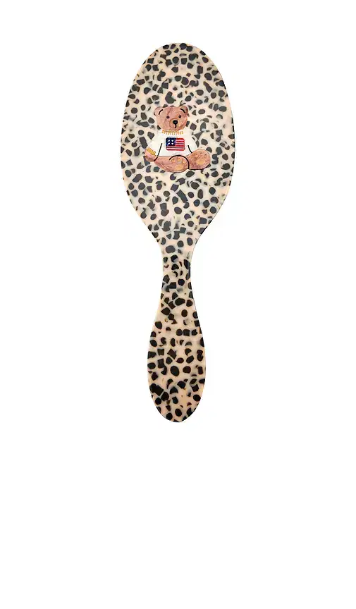 Solar Eclipse Hand-Painted USA Teddy Amazing Hair Day Brush