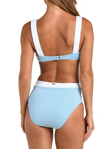L'AGENCE Women's Colorblock Chic Alexandria Underwire Bikini Top - Powder Blue | Thumbnail 6