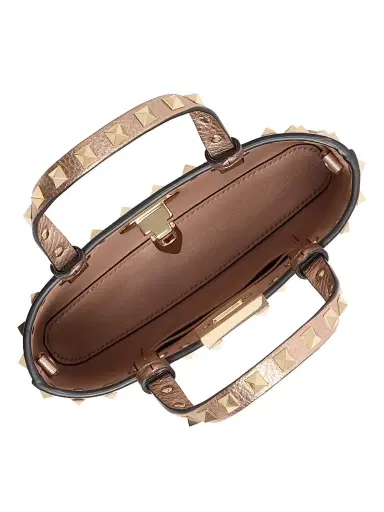 Valentino Garavani Women's Rockstud Mini Shopping Top Handle Bag | Thumbnail 5 Valentino Garavani Women's Rockstud Mini Shopping Top Handle Bag | Thumbnail 5