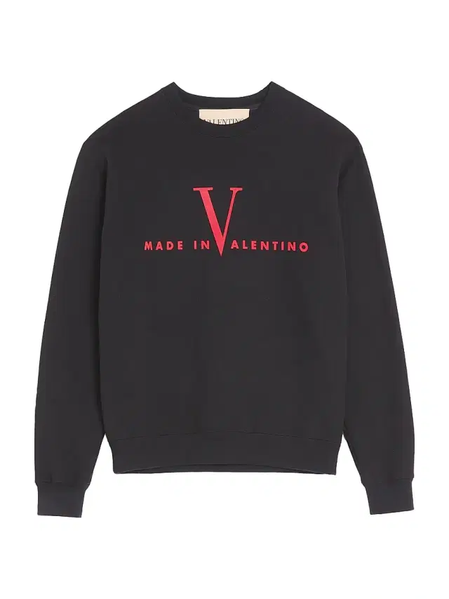 Men's Cotton Crewneck Sweatshirt with Print - Black Red Men's Cotton Crewneck Sweatshirt with Print - Black Red