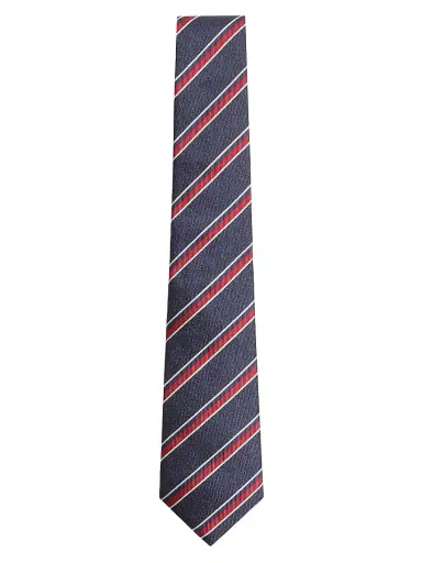 Valentino Garavani Men's Valentie Jacquard Regimental Silk Tie | Thumbnail 1 Valentino Garavani Men's Valentie Jacquard Regimental Silk Tie | Thumbnail 1