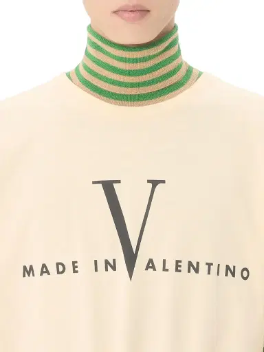 Valentino Garavani Men's Cotton T-Shirt with Print - Butter Black - Size XL | Thumbnail 5 Valentino Garavani Men's Cotton T-Shirt with Print - Butter Black - Size XL | Thumbnail 5