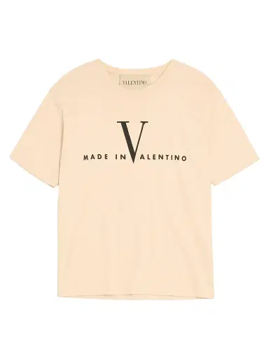 Valentino Garavani Men's Cotton T-Shirt with Print - Butter Black - Size XL | Thumbnail 1 Valentino Garavani Men's Cotton T-Shirt with Print - Butter Black - Size XL | Thumbnail 1