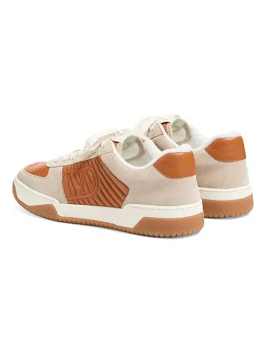 Valentino Garavani Men's Sparry Sneakers in Split Leather and Nappa - Beige Brown - Size 11.5 | Thumbnail 3 Valentino Garavani Men's Sparry Sneakers in Split Leather and Nappa - Beige Brown - Size 11.5 | Thumbnail 3
