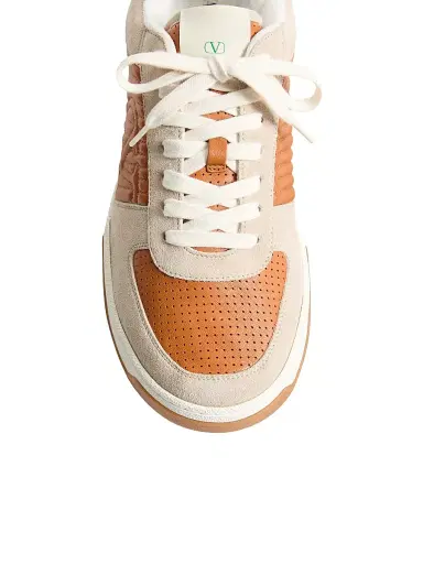 Valentino Garavani Men's Sparry Sneakers in Split Leather and Nappa - Beige Brown - Size 11.5 | Thumbnail 5 Valentino Garavani Men's Sparry Sneakers in Split Leather and Nappa - Beige Brown - Size 11.5 | Thumbnail 5