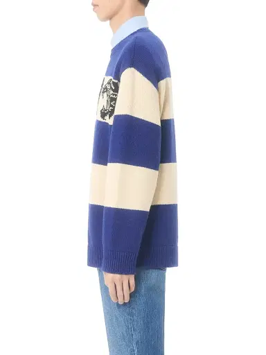 Valentino Men's Wool Sweater with Jacquard Panther Pattern | Thumbnail 3