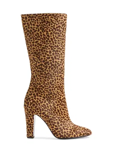 Valentino Garavani Women's Hotty 100MM Boots in Pony-Effect Calfskin | Thumbnail 1 Valentino Garavani Women's Hotty 100MM Boots in Pony-Effect Calfskin | Thumbnail 1