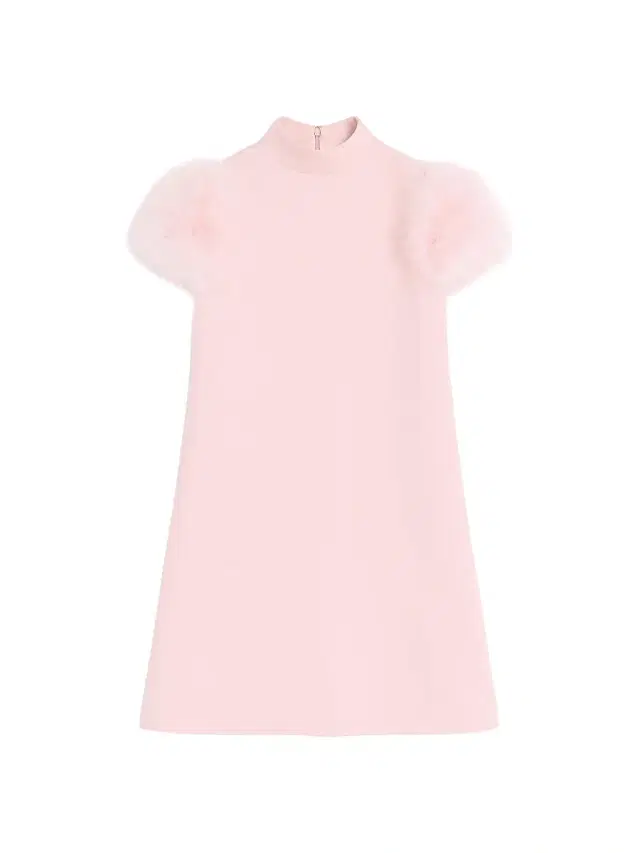 Valentino Garavani Women's Short Crepe Couture Dress with Feathers - Rose