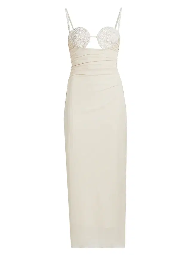 Significant Other Women's Maddie Braided Bust Midi-Dress - Seashell