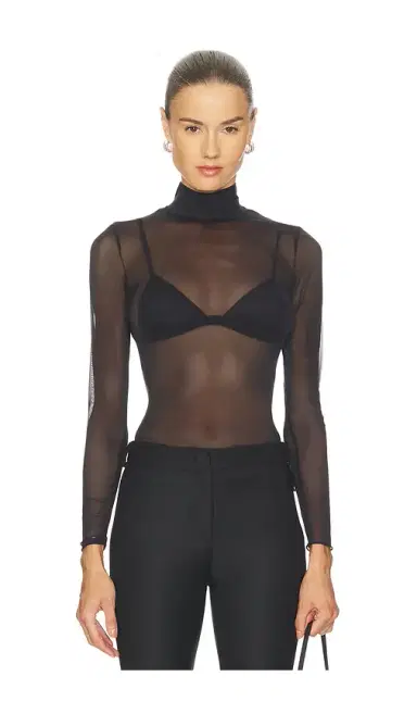 Commando Chic Mesh Long Sleeve Turtleneck | Thumbnail 1 Commando Chic Mesh Long Sleeve Turtleneck | Thumbnail 1