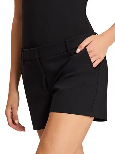Commando Women's Mid-Rise Shorts - Black - Size Large | Thumbnail 3