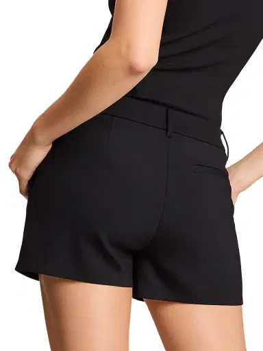 Commando Women's Mid-Rise Shorts - Black - Size Large | Thumbnail 4