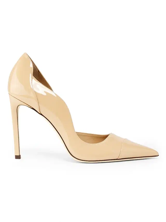 Jimmy Choo Women's Brigitte 100MM Patent Leather Pumps - Chai