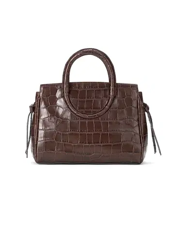 STAUD Women's Maude Crocodile-Embossed Leather Carryall - Espresso Croco | Thumbnail 4 STAUD Women's Maude Crocodile-Embossed Leather Carryall - Espresso Croco | Thumbnail 4