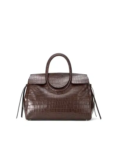 STAUD Women's Maude Crocodile-Embossed Leather Carryall - Espresso Croco | Thumbnail 1 STAUD Women's Maude Crocodile-Embossed Leather Carryall - Espresso Croco | Thumbnail 1
