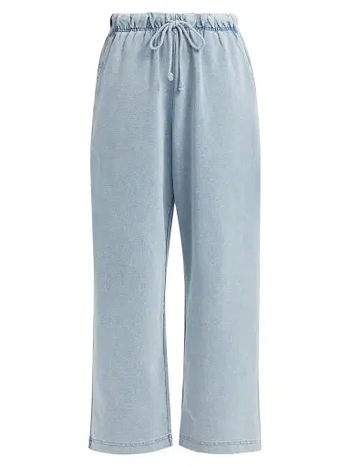 Stellae Dux Women's Stretch Cotton-Blend Drawstring Pants | Thumbnail 1