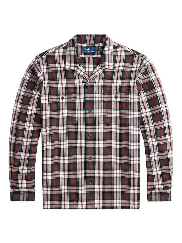 Polo Ralph Lauren Men's Plaid Brushed Cotton Oxford Shirt